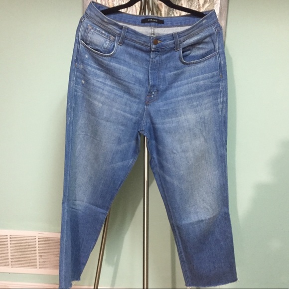 J BRAND Ivy High Rise Crop Blue Resurrect Jeans sz 28 - Picture 3 of 12